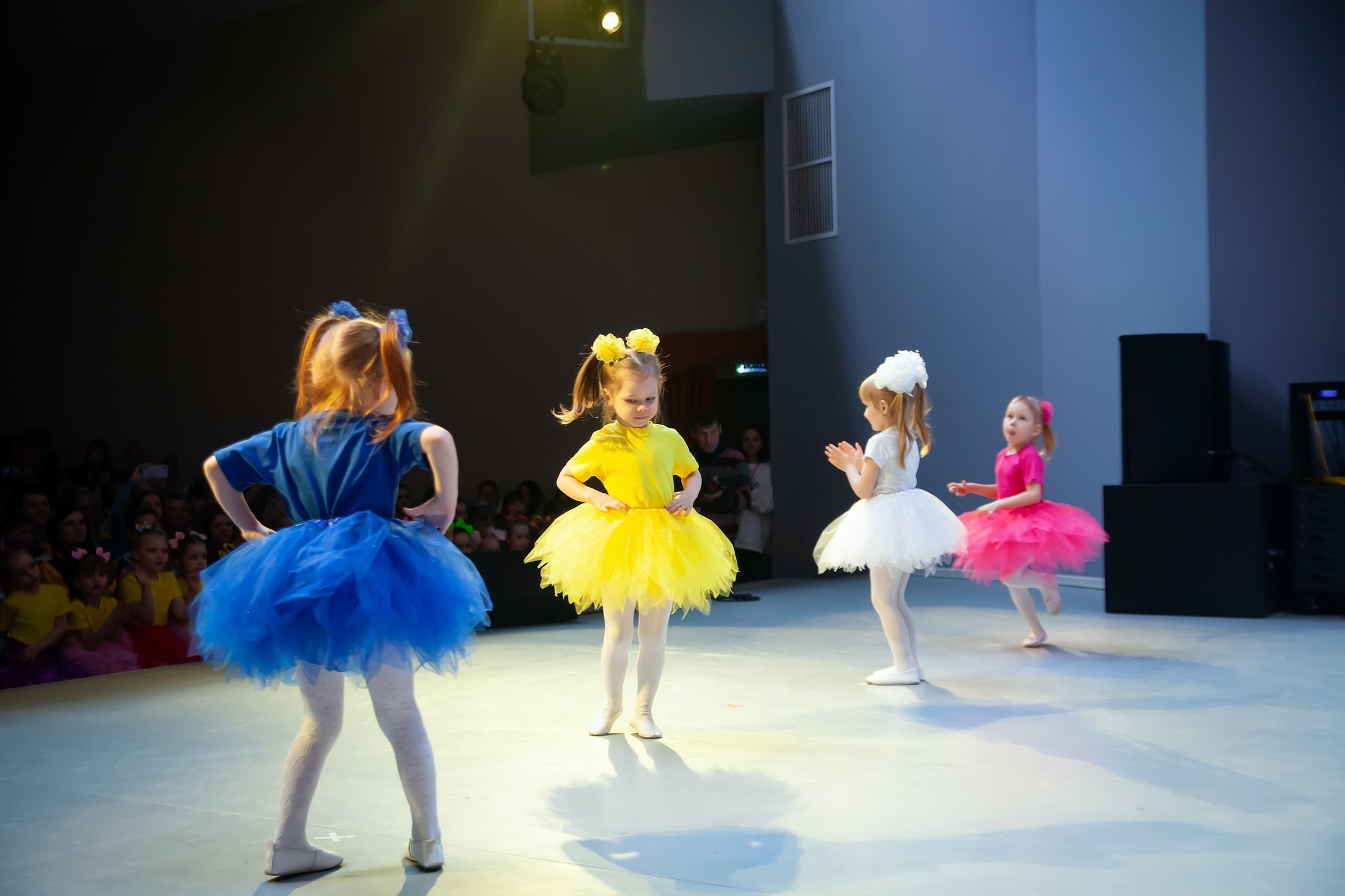 A dance class in a studio