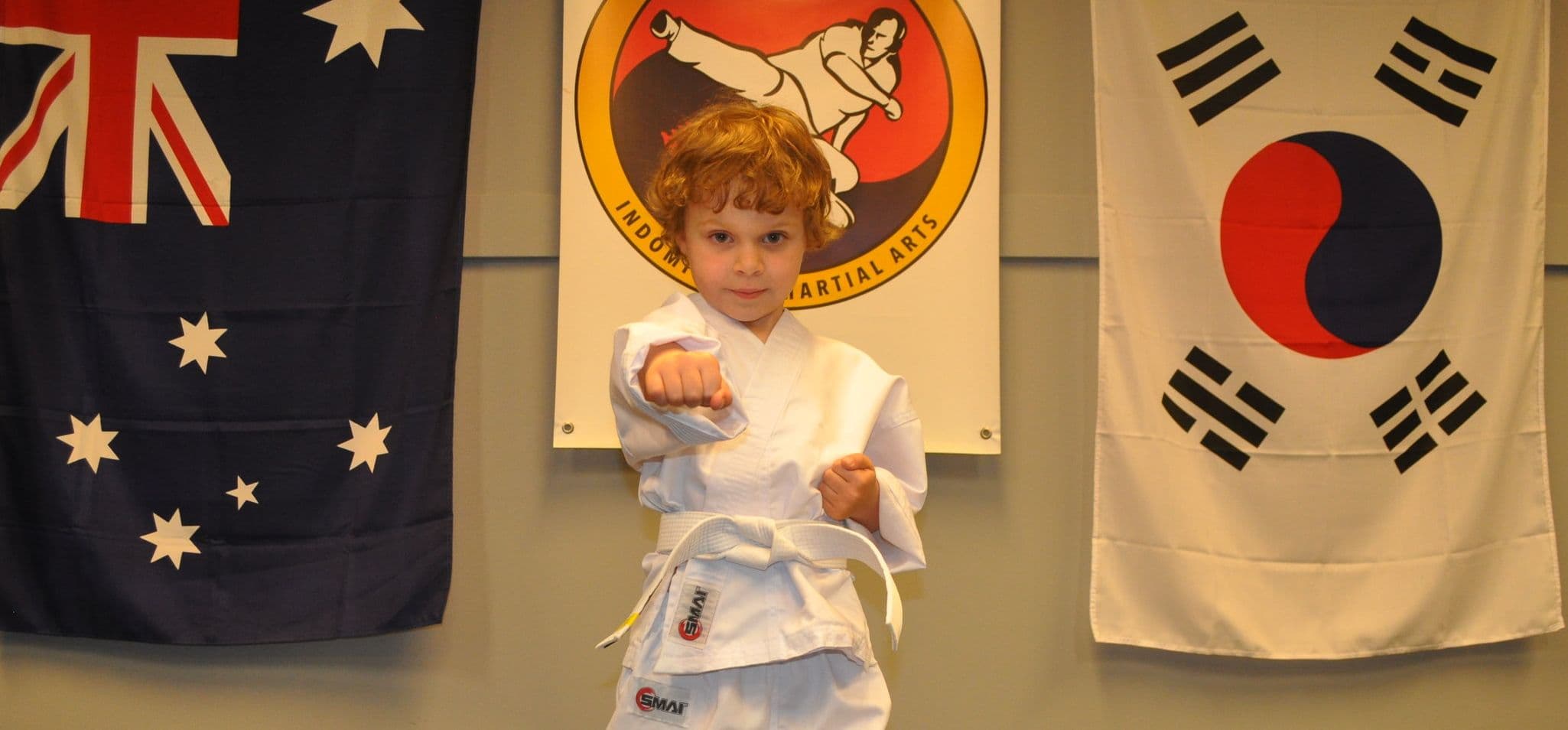 Indomitable Martial Arts Logo on Kidsbook
