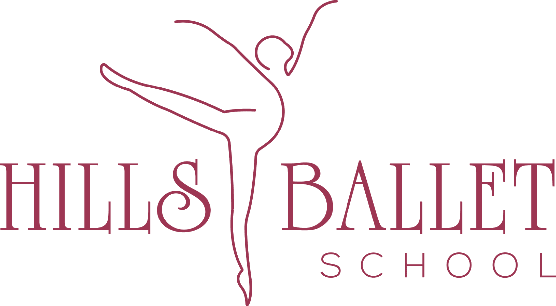 Hills Ballet School Logo on Kidsbook