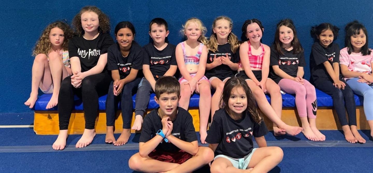 Gymnastics Unlimited Australia Logo on Kidsbook