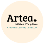 Artea - Art School & Party Venue Logo on Kidsbook