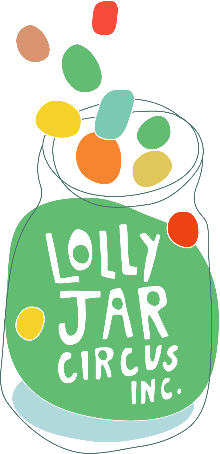 Lolly Jar Circus Logo on Kidsbook