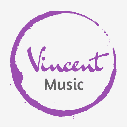 Vincent Music Logo on Kidsbook
