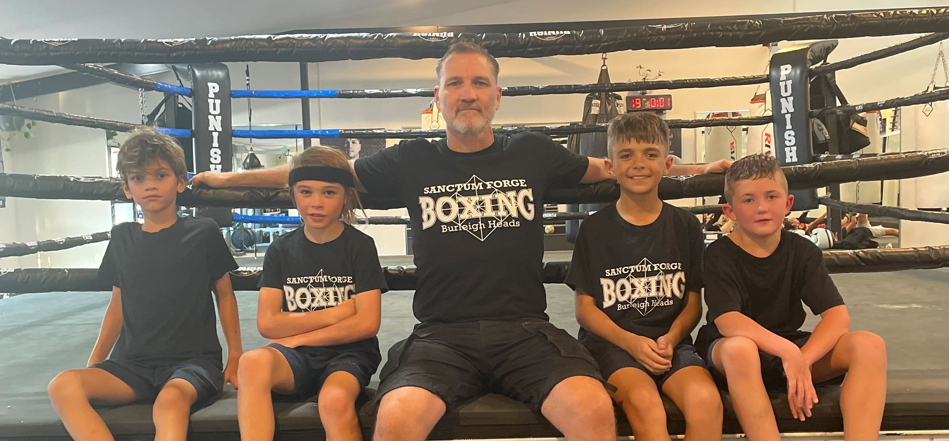 Sanctum Forge Boxing Gym Logo on Kidsbook