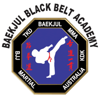 Baekjul Black Belt Academy Logo on Kidsbook