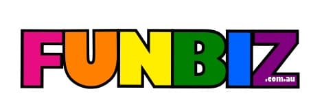 Funny Bizness and Dial a Clown Logo on Kidsbook