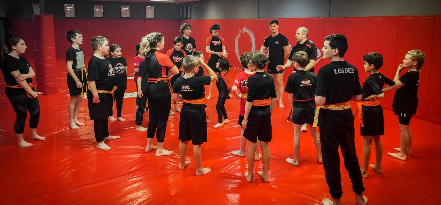 Infinite MMA Logo on Kidsbook