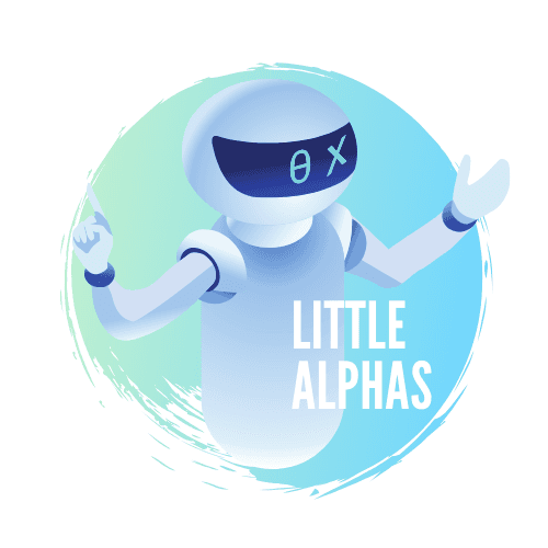 Little Alphas Robotics Logo on Kidsbook