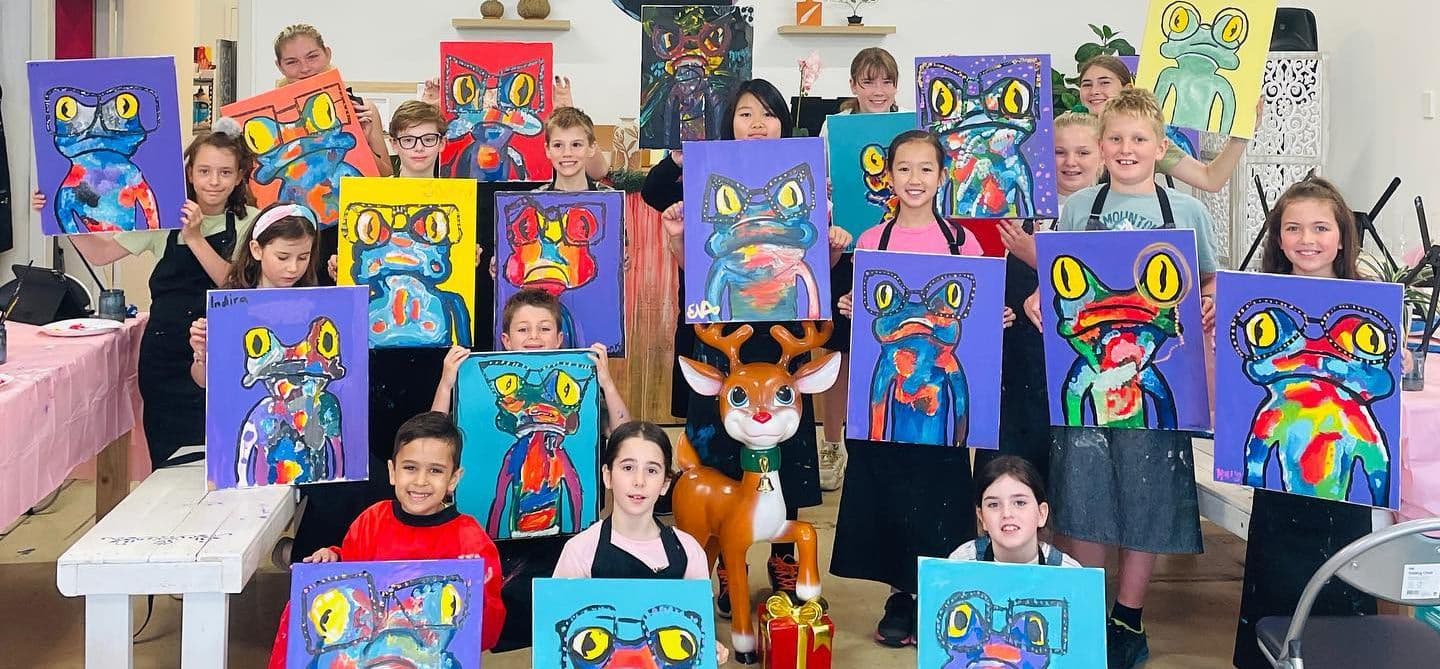 Paintelaide - Adelaide's Paint and Sip Studio Logo on Kidsbook