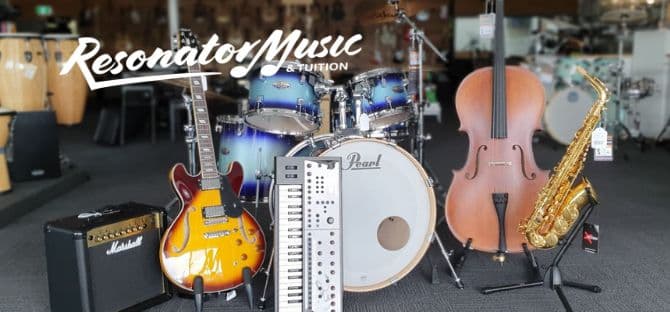 Resonator Music Logo on Kidsbook