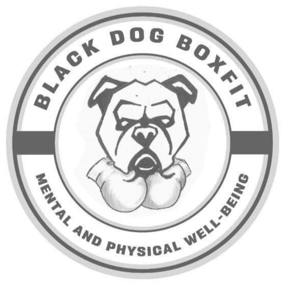 Black Dog Boxfit Logo on Kidsbook