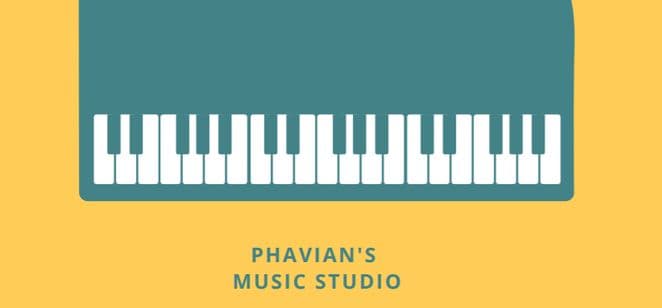 Phavian's Piano and Flute Studio Logo on Kidsbook