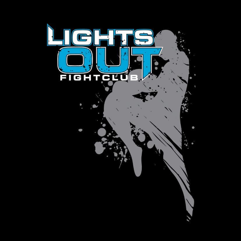 Lights Out Fight Club Logo on Kidsbook