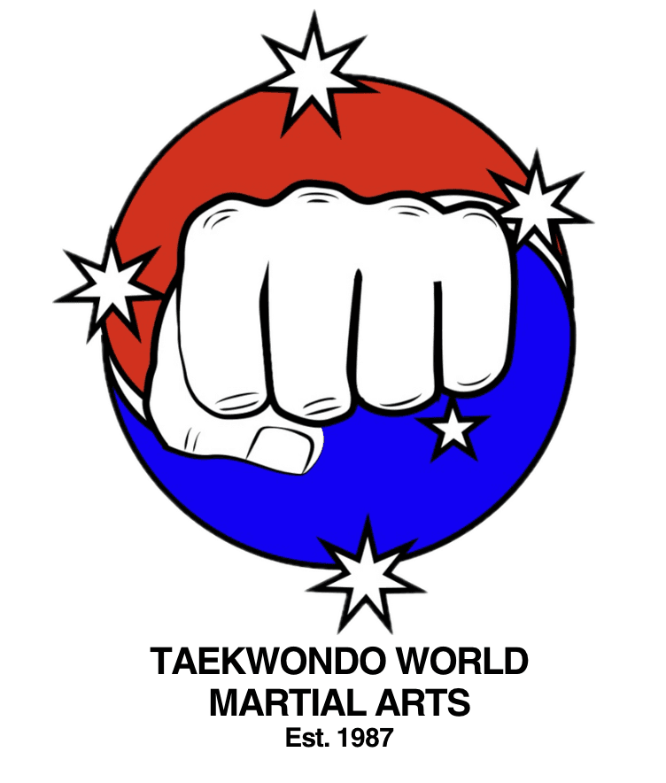 Taekwondo World Martial Arts Logo on Kidsbook