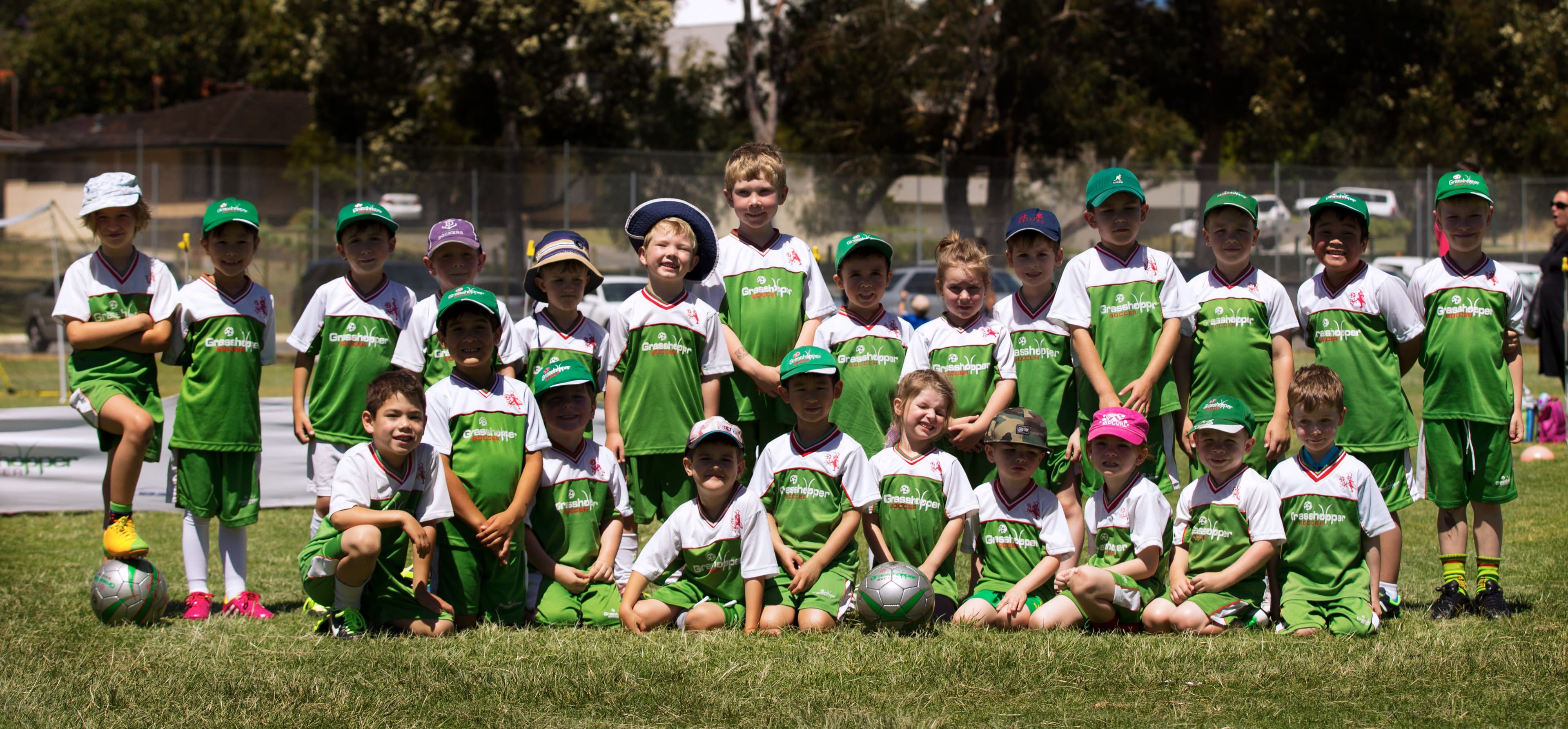 Grasshopper Soccer - Eastern Suburbs Logo on Kidsbook