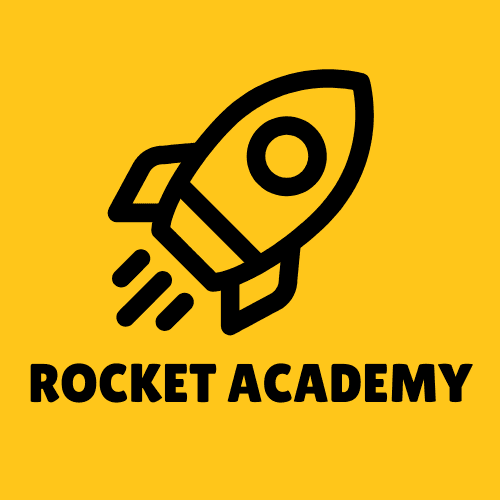 Rocket Academy Logo on Kidsbook