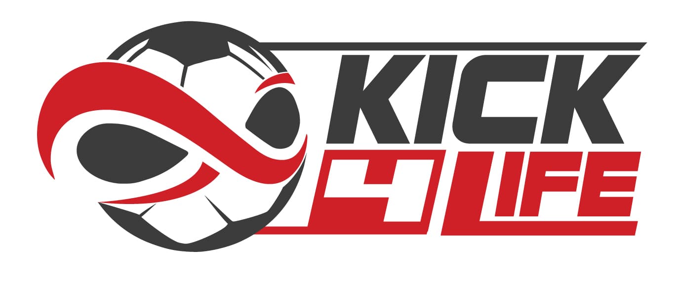 Kick4Life Sports Logo on Kidsbook