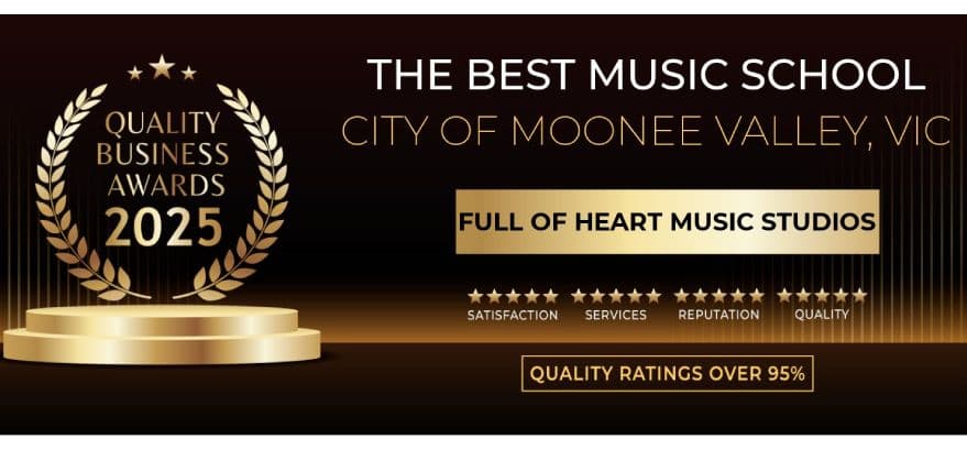 Full of Heart Music Studios Logo on Kidsbook
