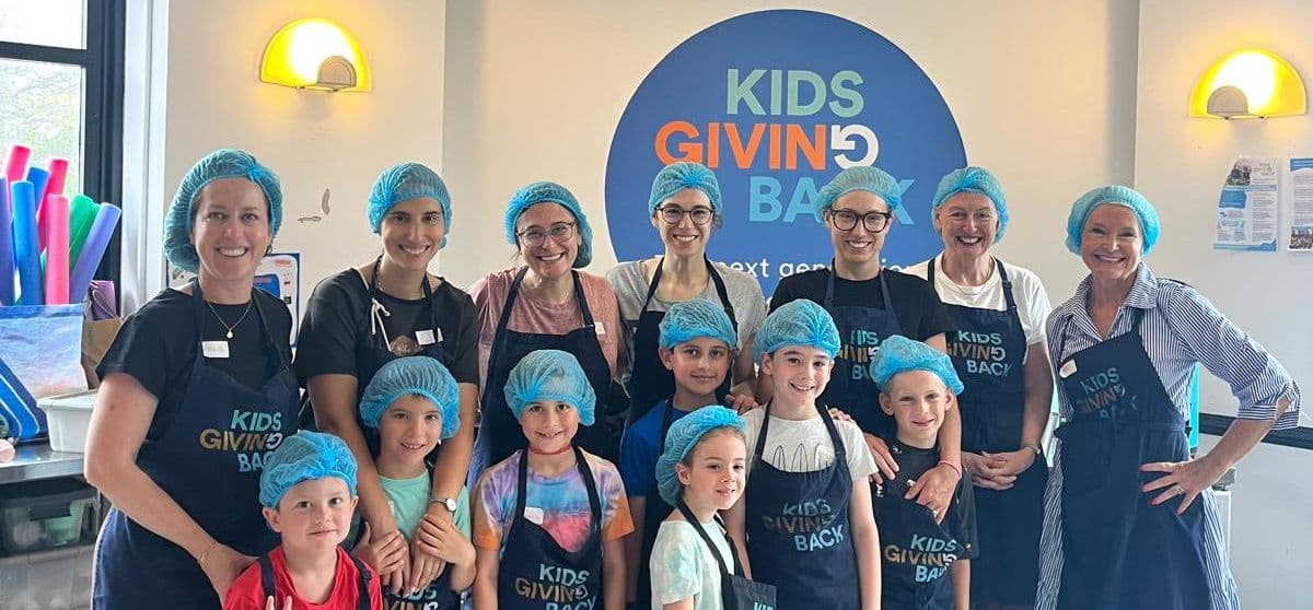 Kids Giving Back Logo on Kidsbook