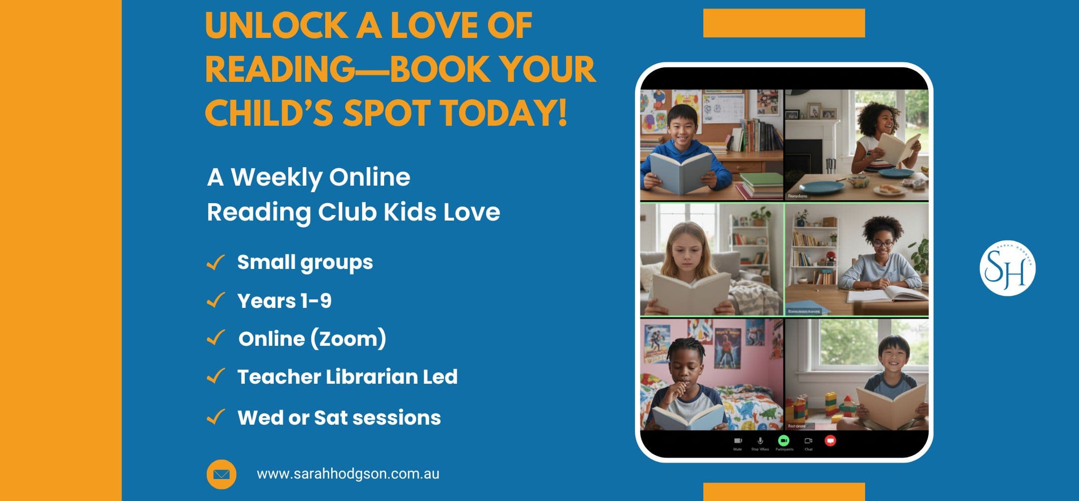 Sarah Hodgson Online Reading Clubs