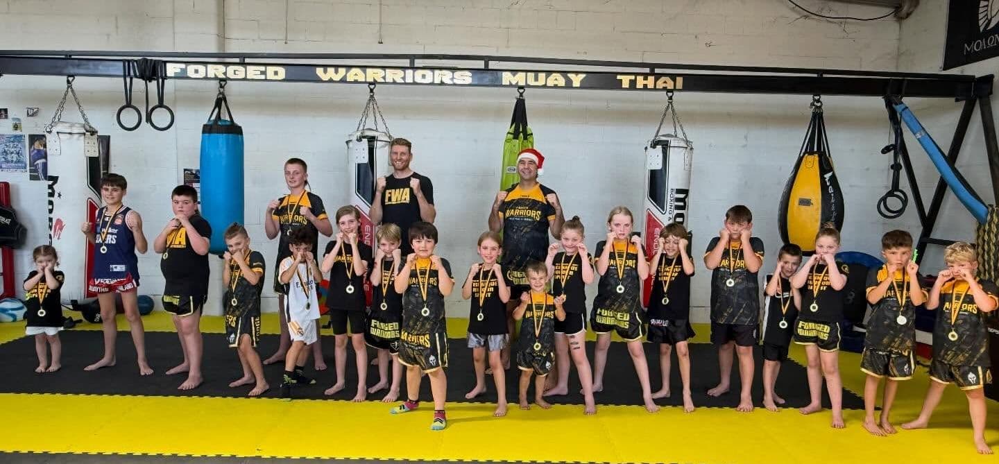 Forged Warriors Muay Thai Adelaide Logo on Kidsbook