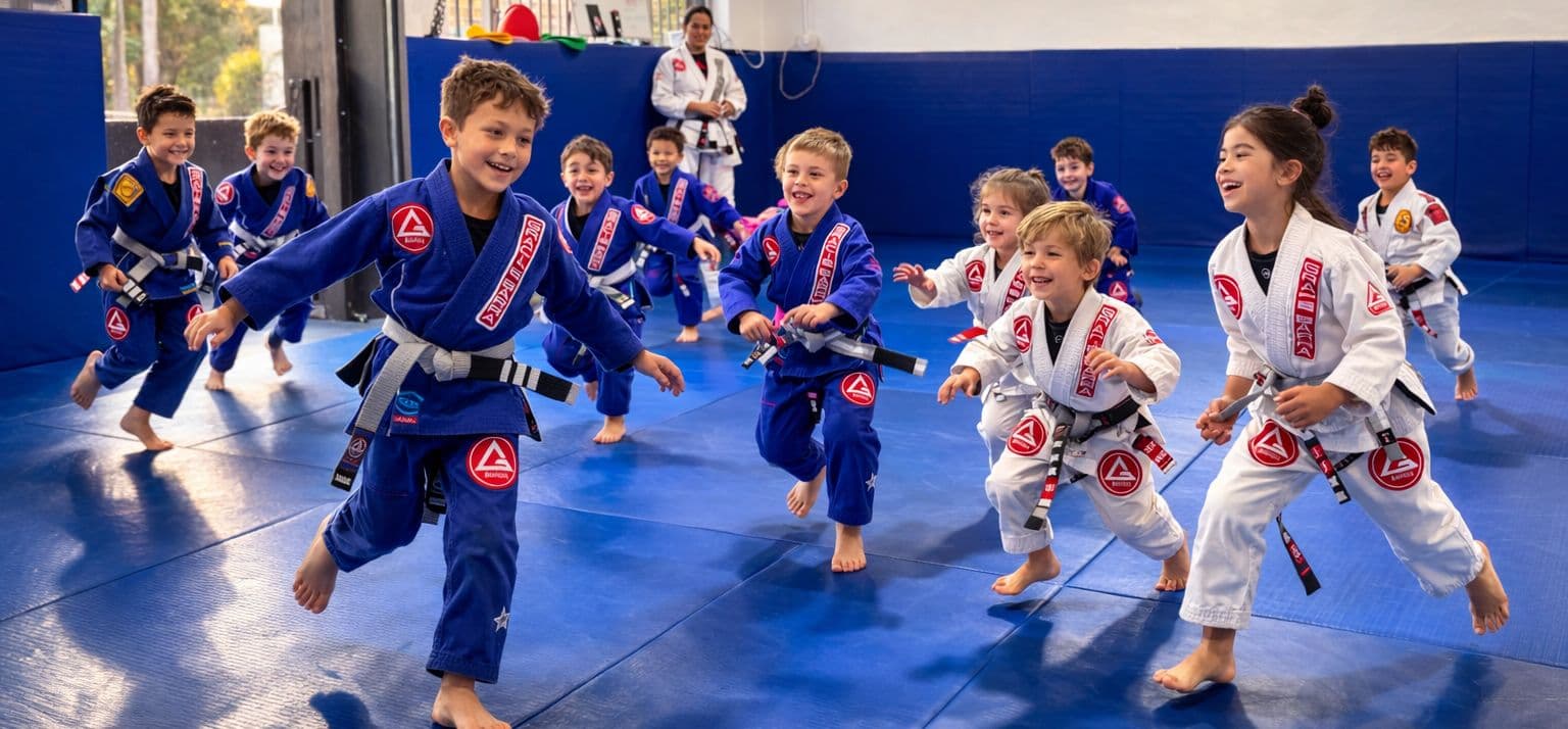 Gracie Barra Carlton Logo on Kidsbook