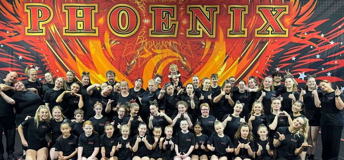 Phoenix Cheer & Dance Logo on Kidsbook
