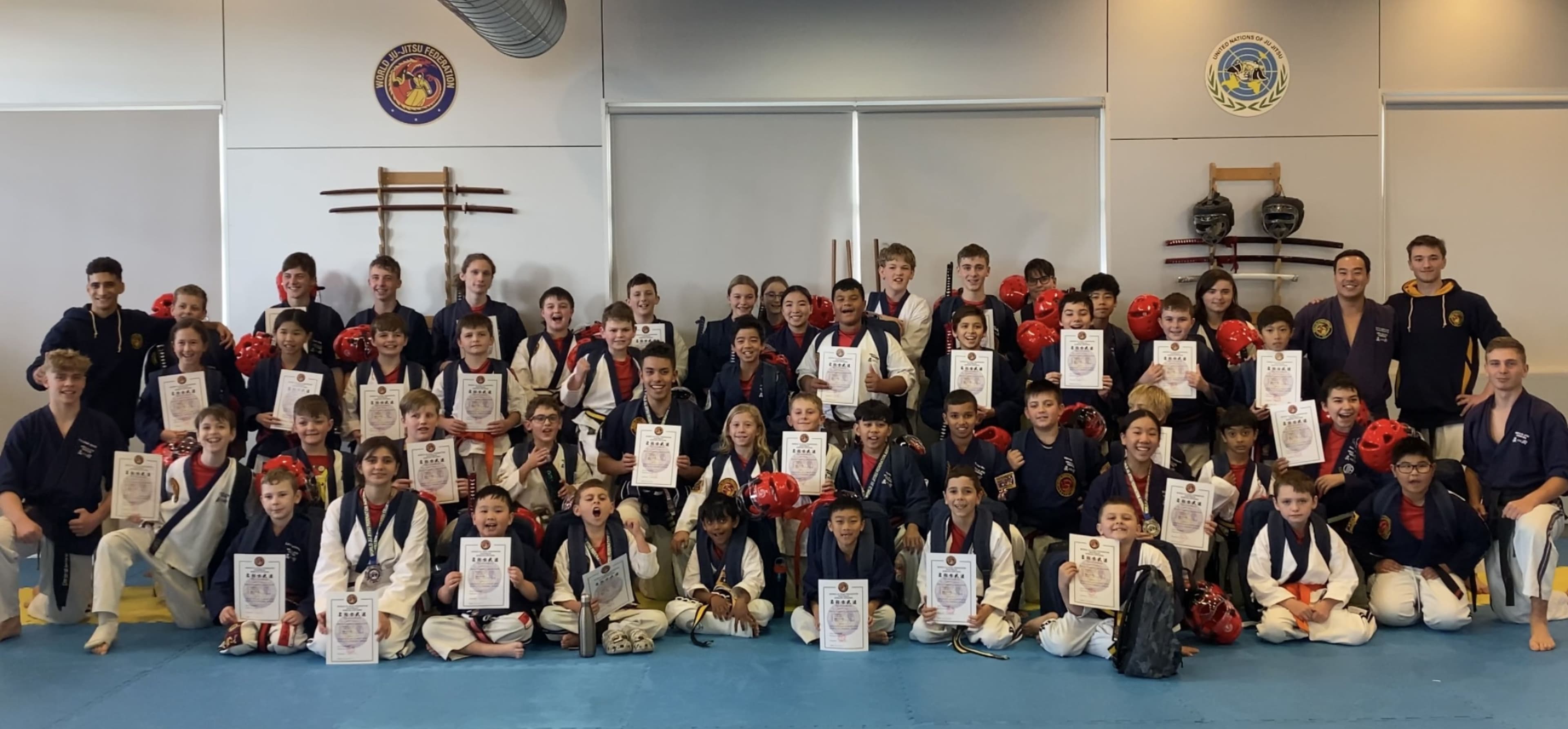 World Ju Jitsu Federation Australia Logo on Kidsbook