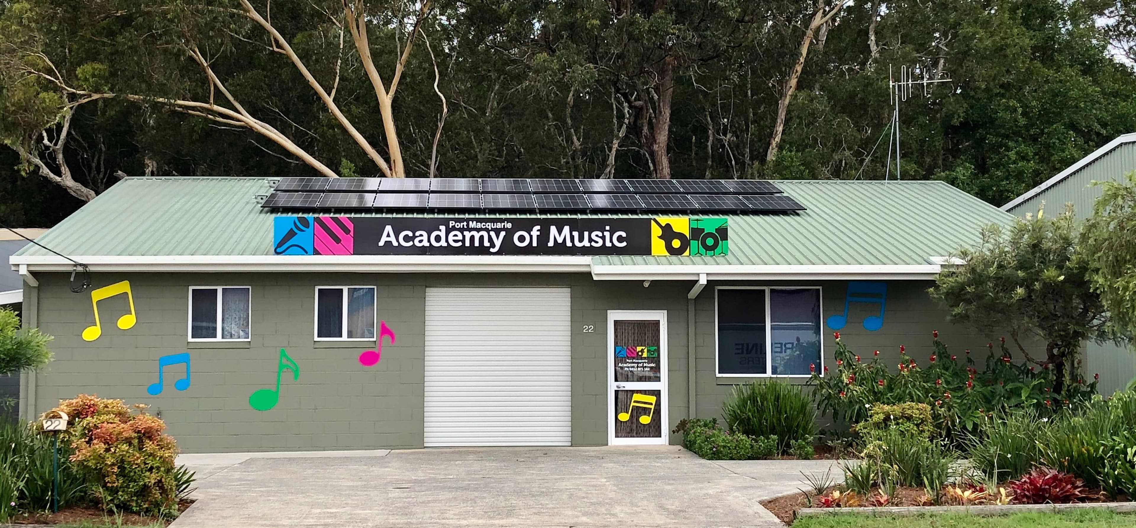Port Macquarie Academy Of Music Logo on Kidsbook