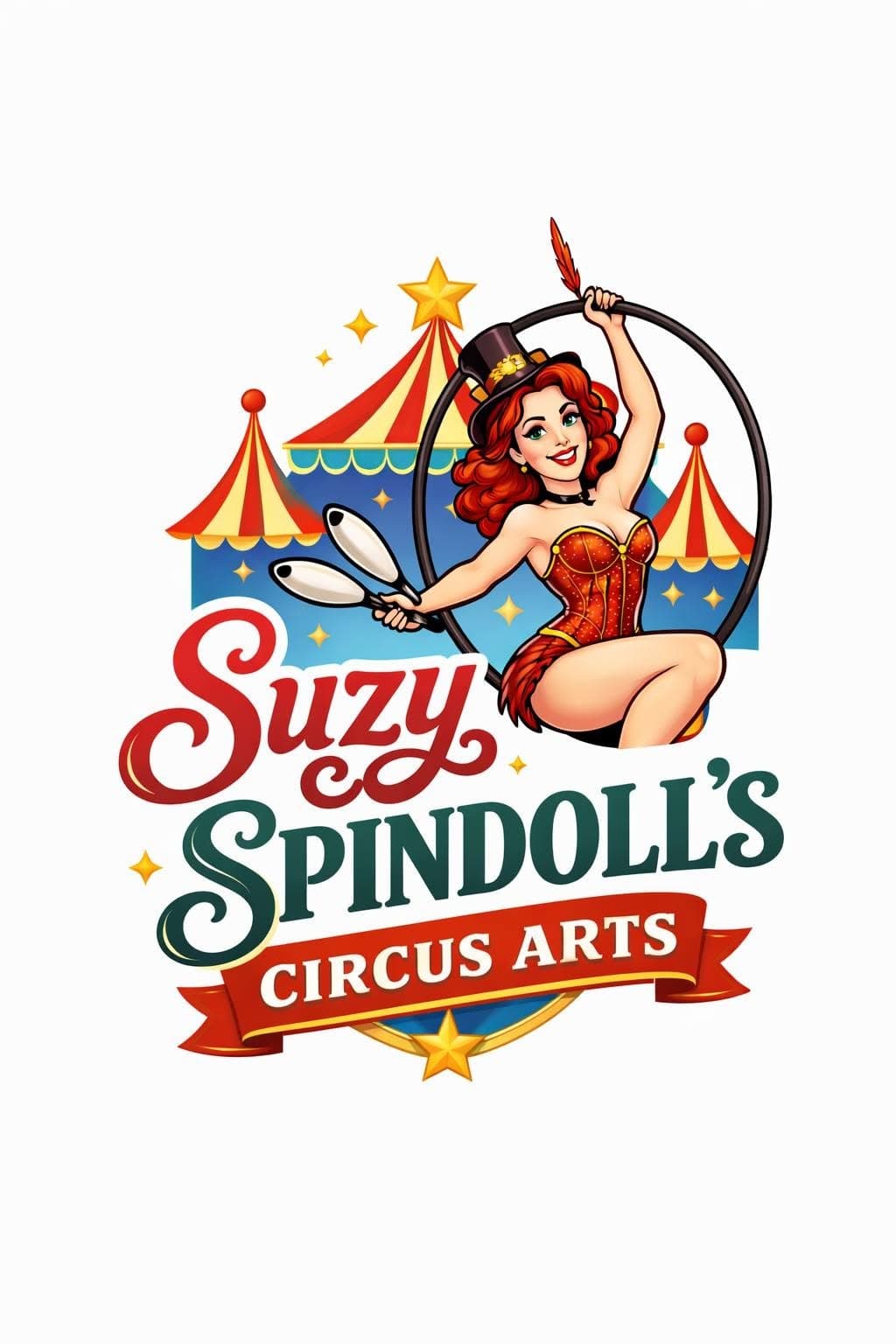 Suzy Spindoll's Circus Arts Logo on Kidsbook