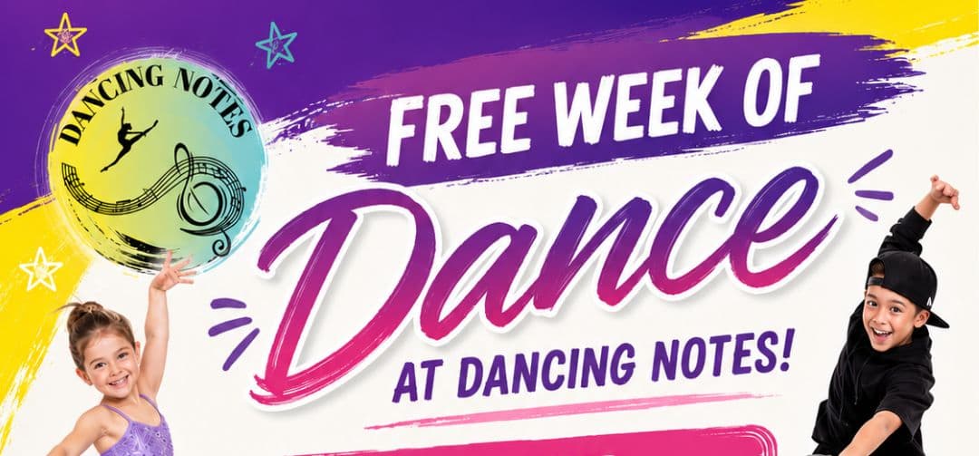 Dancing Notes Logo on Kidsbook