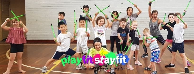 Play Fit Stay Fit Logo on Kidsbook