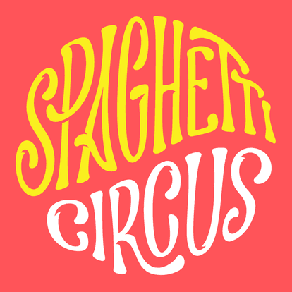 Spaghetti Circus Logo on Kidsbook
