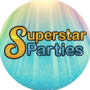 Superstar Parties Logo on Kidsbook