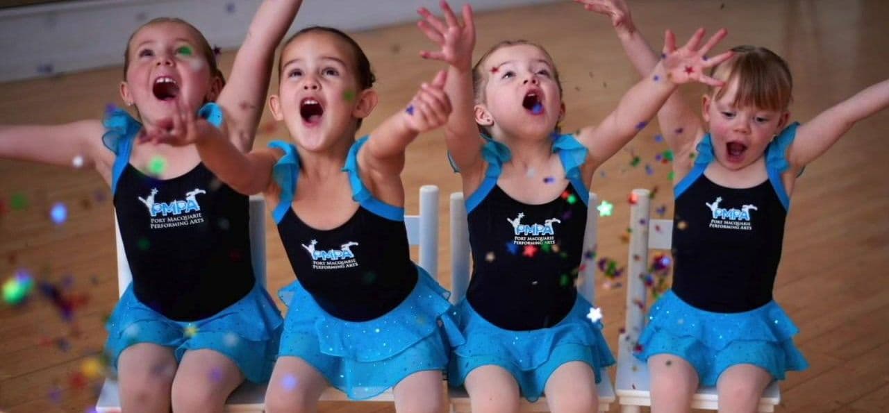 Port Macquarie Performing Arts Logo on Kidsbook