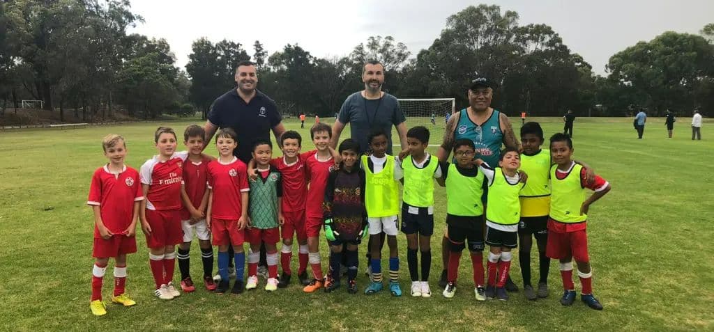 Lidcombe Waratah Junior Soccer Club Logo on Kidsbook