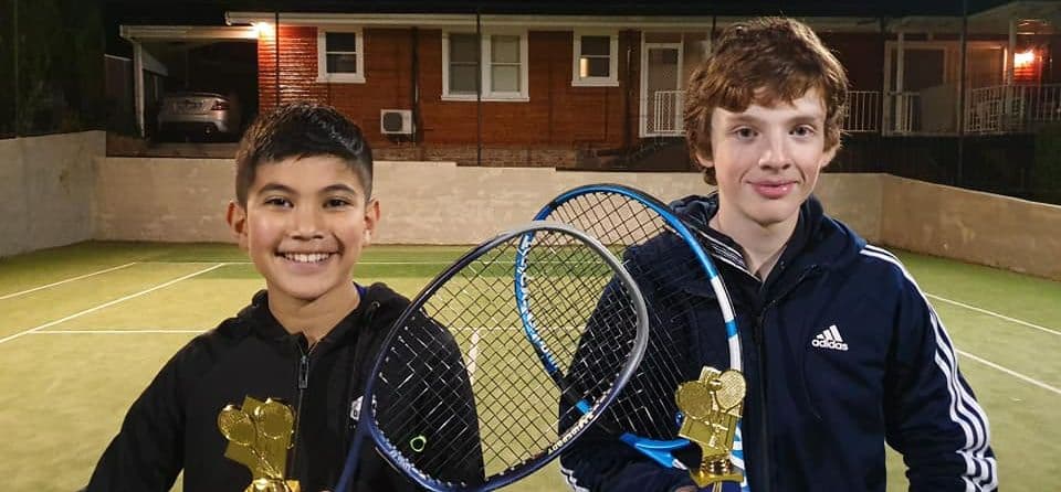 James Woodward Tennis School Logo on Kidsbook