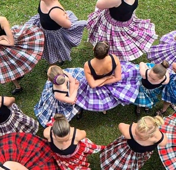 Jacaranda Highland Dancers Logo on Kidsbook