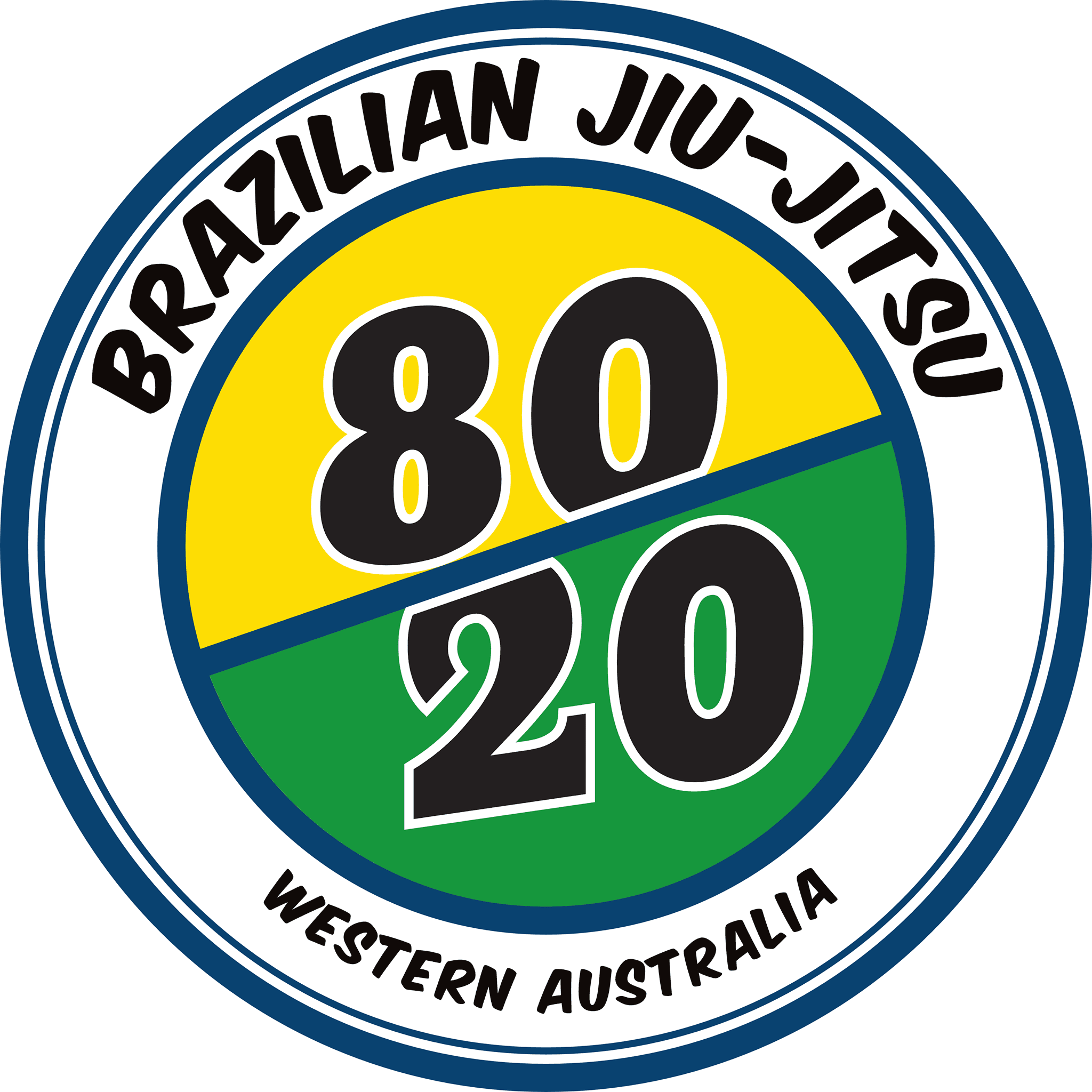 80/20 Brazilian Jiu-Jitsu Logo on Kidsbook