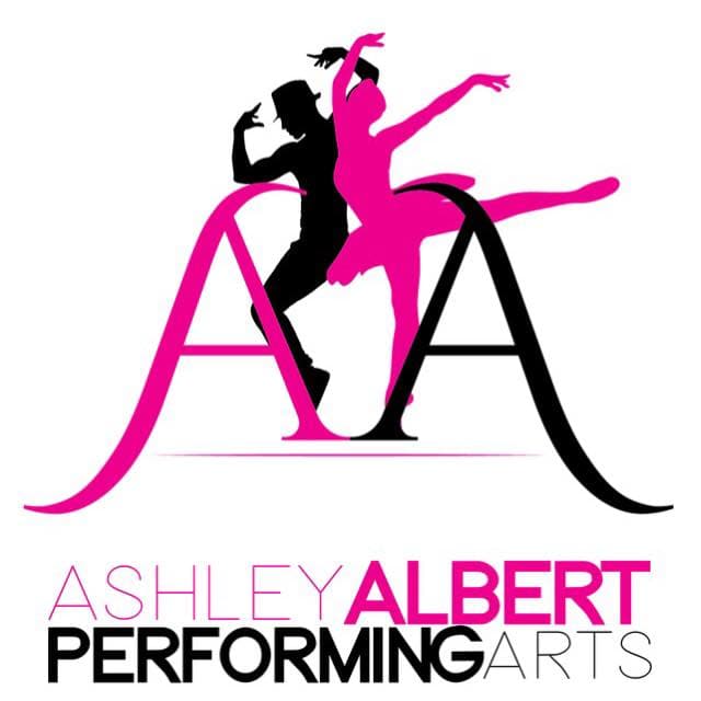 Ashley Albert Performing Arts Logo on Kidsbook
