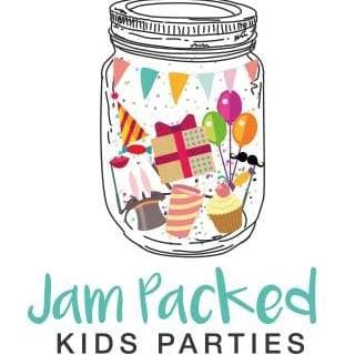 Jam Packed Parties Logo on Kidsbook
