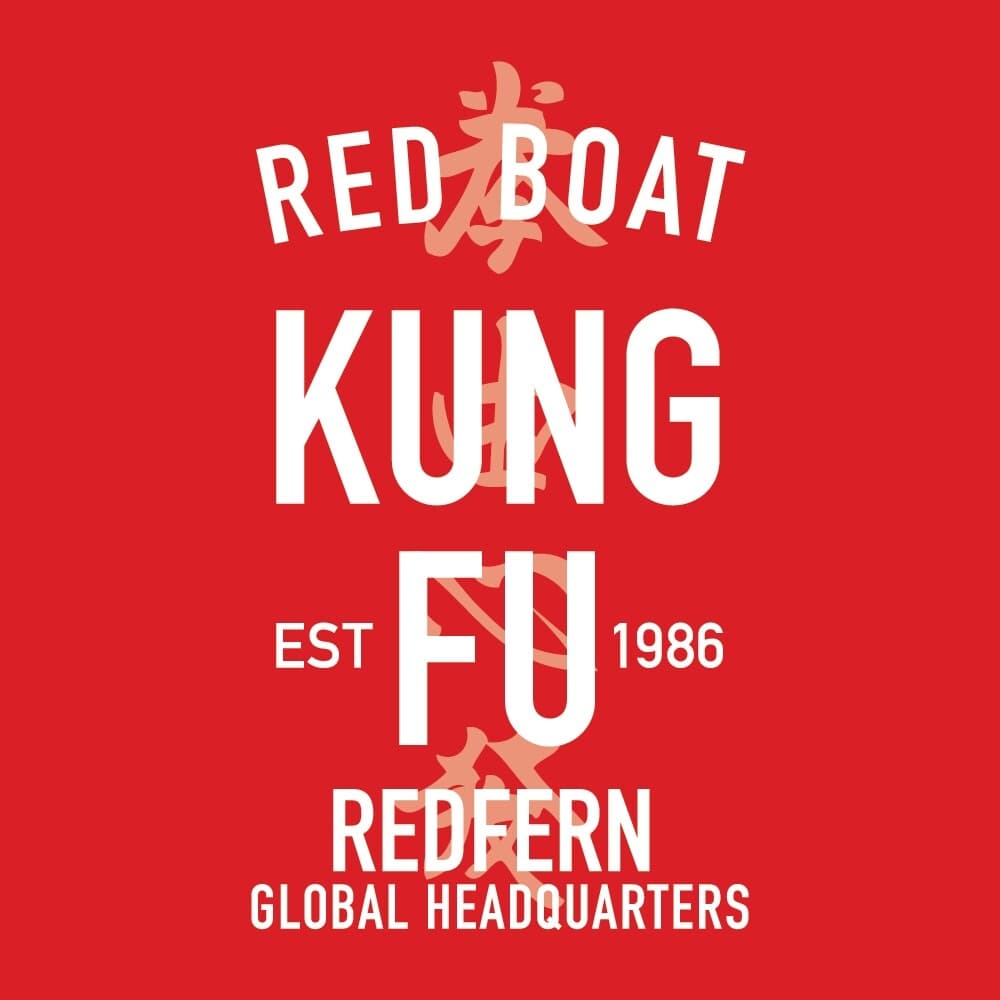 Red Boat Kung Fu Logo on Kidsbook