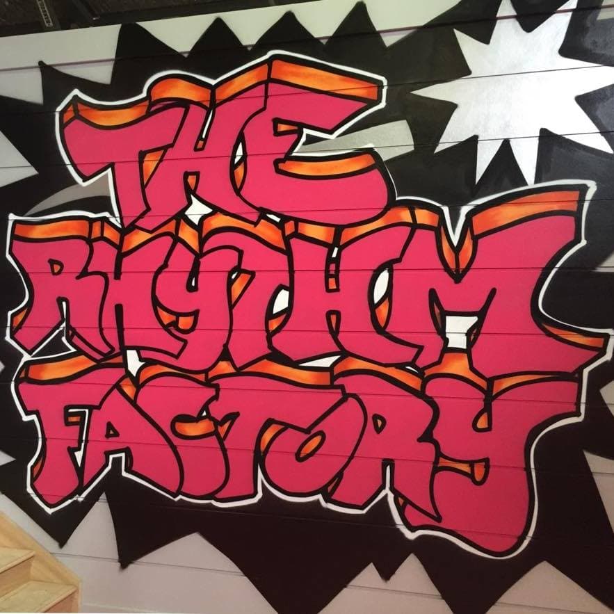 The Rhythm Factory Logo on Kidsbook