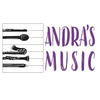 Andra's Music Lessons Logo on Kidsbook